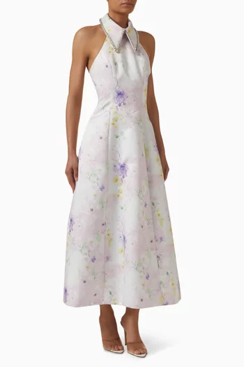 Garden Grace Dress in Satin