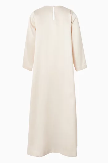 Embellished Dress in Satin