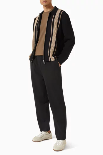 سترة لينوكس مخططة قماش منسوج