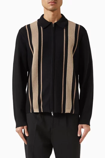 سترة لينوكس مخططة قماش منسوج