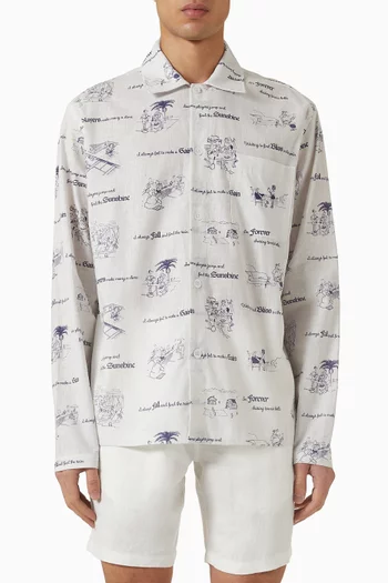 قميص صن شاين قطن وكتان