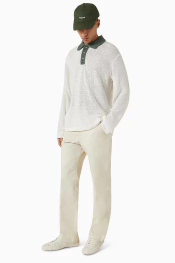 قميص رغبي منسوج من مزيج قطن