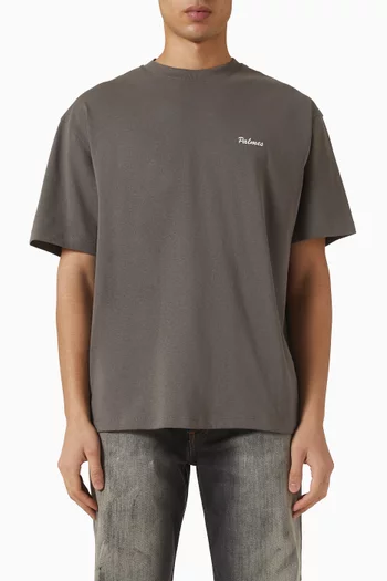 تي شيرت محاك بشعار الماركة قطن