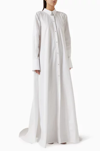Maxi Shirt Dress in Cotton