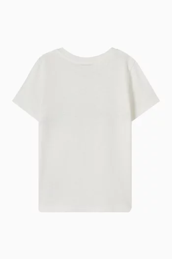 تي شيرت بشعار الماركة قطن جيرسيه