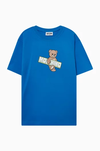 Teddy Logo T-shirt in Cotton Jersey