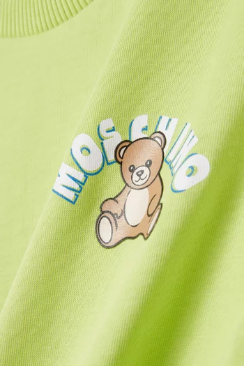 Teddy Logo T-shirt in Cotton Jersey