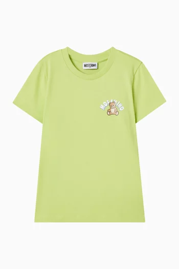 Teddy Logo T-shirt in Cotton Jersey
