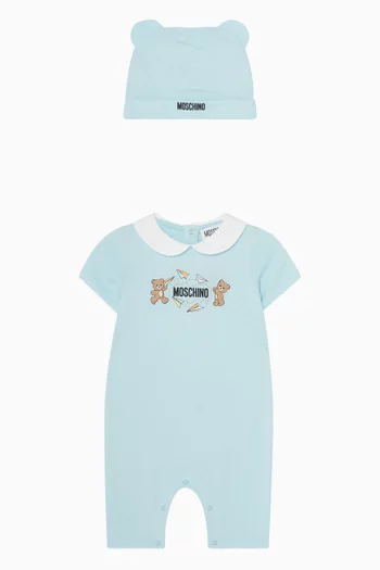 طقم هدايا رومبر وقبعة بيني مزين بدب