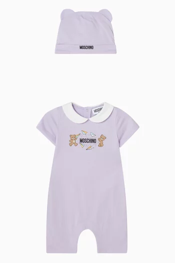 طقم هدايا رومبر وقبعة بيني مزين بدب