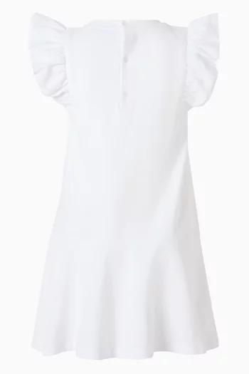 فستان بنمط تي شيرت بطبعة دب جيرسيه