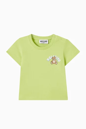 Teddy Logo T-shirt in Cotton Jersey