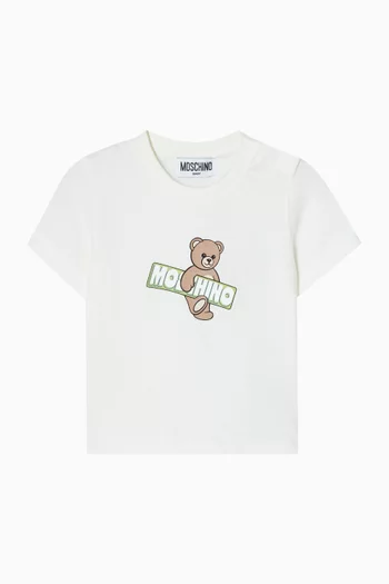 Teddy Logo-print T-shirt in Cotton