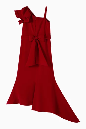 One‑Shoulder Wrap Gown