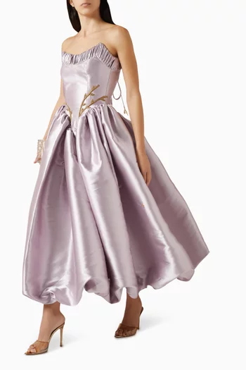 Wisteria Dreams Dress in Mikado