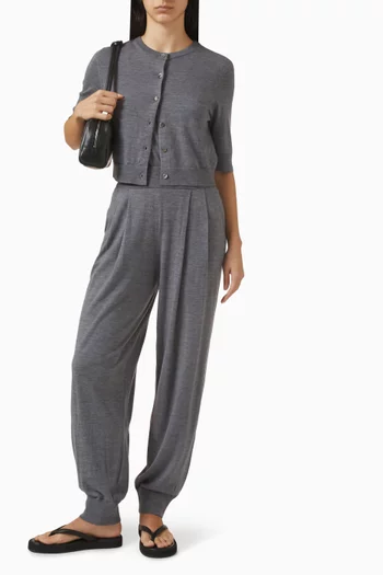 Button-up Cardigan in  Wool-cashmere