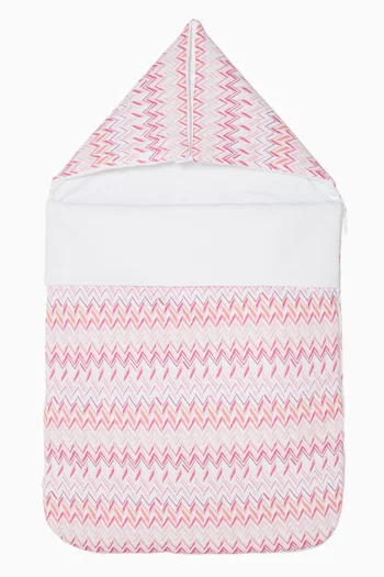 كيس نوم بنقشة خطوط متعرجة باروكية