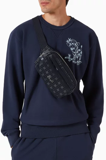 حقيبة خصر بنقشة مورا نايلون