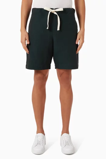 Mid-length Elastic Shorts in Linen