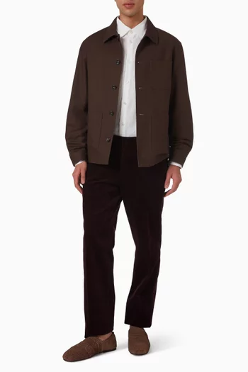 Buttoned Jacket in Cotton