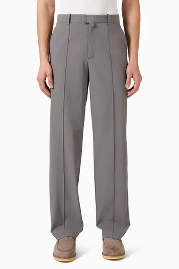 Water-repellent Belted Pants