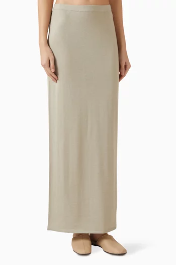 Camelia Maxi Skirt in Merino-silk