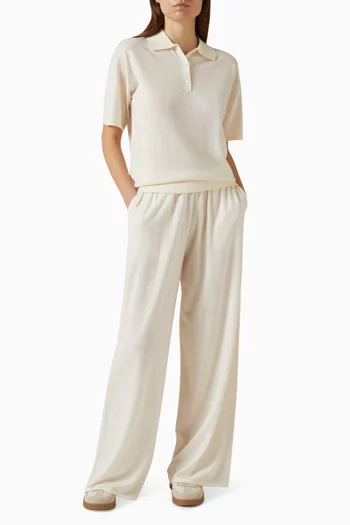 سترة بولو اثير حرير وصوف مارينو