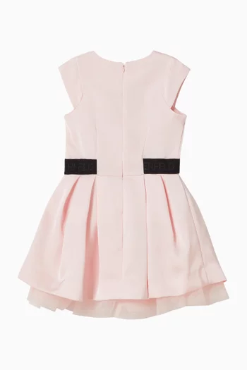 Sleeveless Contrast Logo Dress