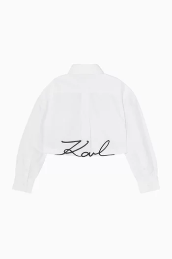 Logo Shirt in Cotton