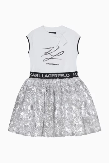 Sequin-embellished Skirt in Tulle