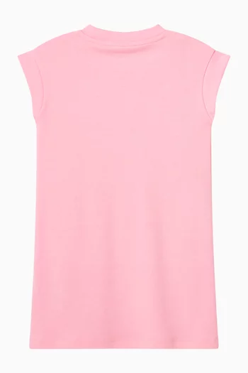 فستان بنمط تي شيرت بطبعة القط تشوبيت