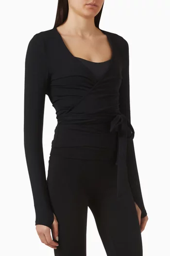 Soft Ballet Wrap Top in Lenzing™ Modal