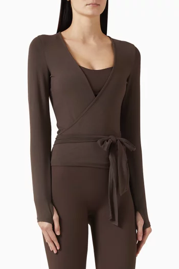 Soft Ballet Wrap Top in Lenzing™ Modal