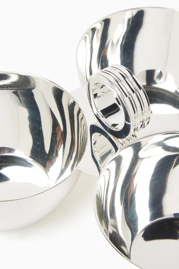 Montgomery Triple Nut Bowl in Brass