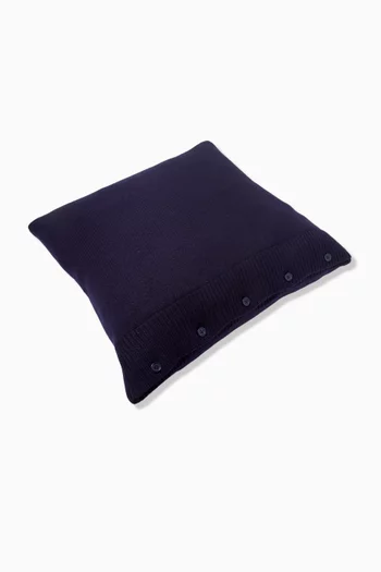 Polo Bear Throw Pillow in Wool