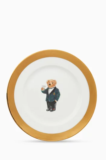 Thompson Polo Bear Dessert Plates, Set of 4