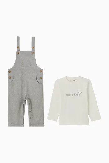 Overalls and T‑Shirt Set