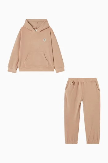 طقم بغطاء رأس صوف، قطعتان