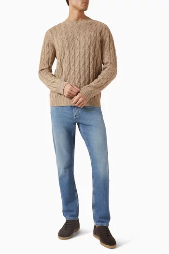 بنطال جينز روشيا دينم بلون باهت