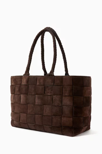 Klara Large Tote Bag in Suede