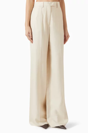 Wide-leg Pants in Silk