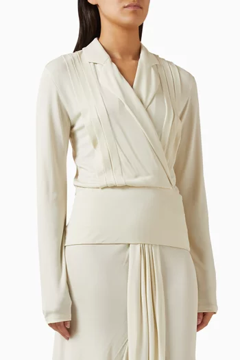 قميص بطيّات جيرسيه