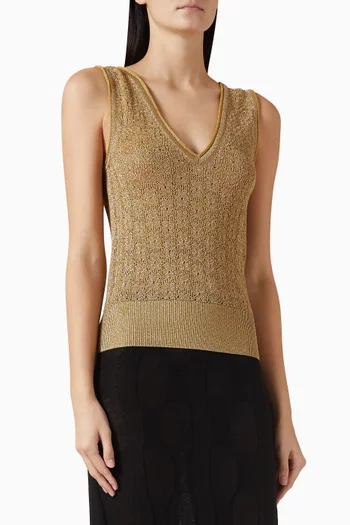 بلوزة فلاور بحياكة لوركس