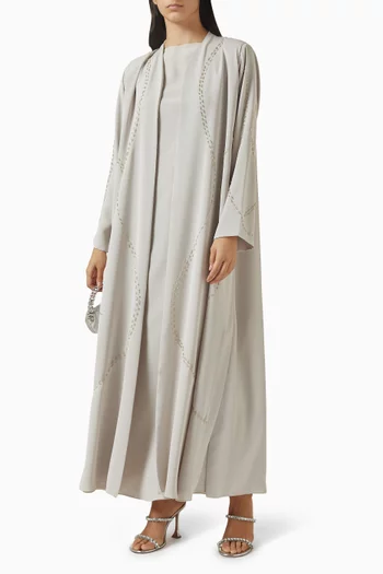 3-piece Embellished Abaya Set