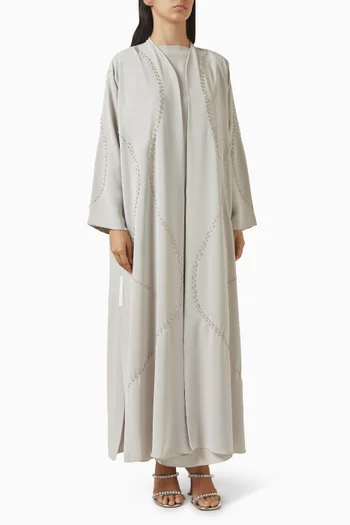 3-piece Embellished Abaya Set