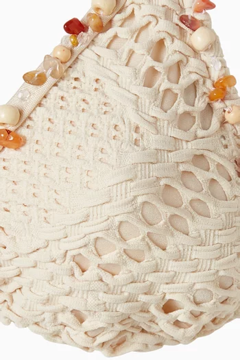 قطعة بيكيني علوية ليكرا وقماش شبكي باتبو x كاميلا كويلو