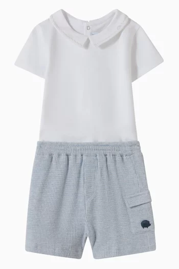Waffle Shorts in Cotton