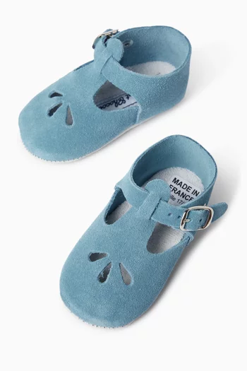 Buckle Strap Shoes in Leather