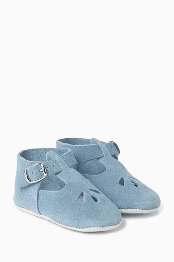 Buckle Strap Shoes in Leather