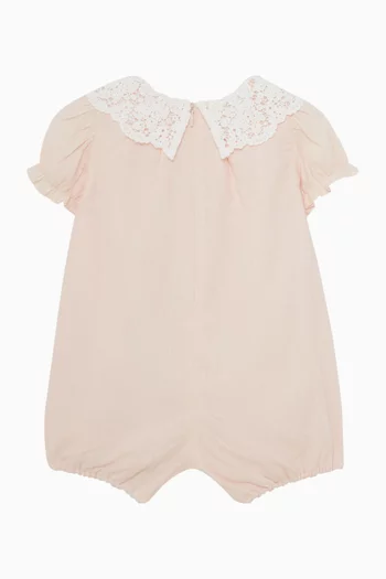 Collar Short Jumpsuit